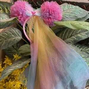 Disney Pink and Rainbow Fairy Headband